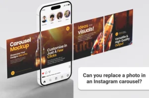 Can you replace a photo in a carousel