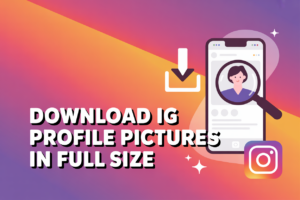 Instagram profile picture downloader saving a profile photo in full size HD