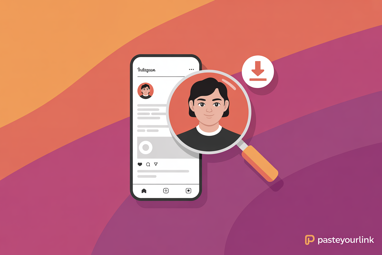 An Instagram profile picture enlarged from a small circle to a full-size HD image using a profile picture downloader